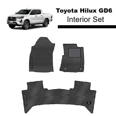 Toyota Hilux GD6 Interior Mat Set at Bromvoel Outdoor Accessories