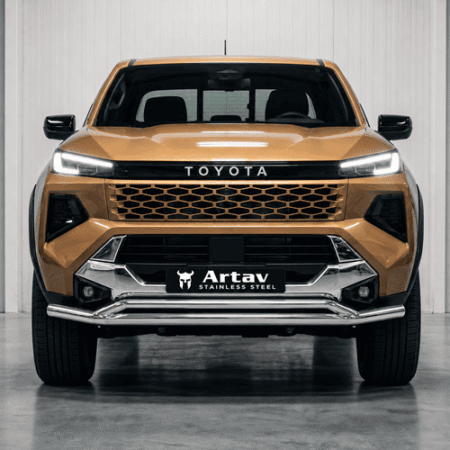 Toyota Hilux Travo Styling Bar Stainless at Bromvoel Outdoor Accessories