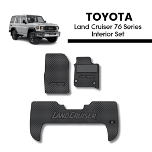 Toyota Land Cruiser 76 Series (2007+) Interior Mat Set at Bromvoel Outdoor Accessories
