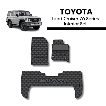 Toyota Land Cruiser 76 Series (2007+) Interior Mat Set at Bromvoel Outdoor Accessories
