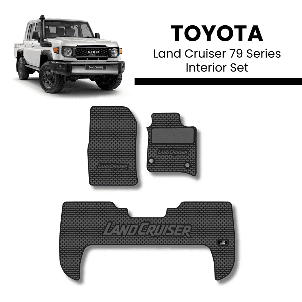Toyota Land Cruiser 79/76 Series (2007+) Interior Mat Set at Bromvoel Outdoor Accessories