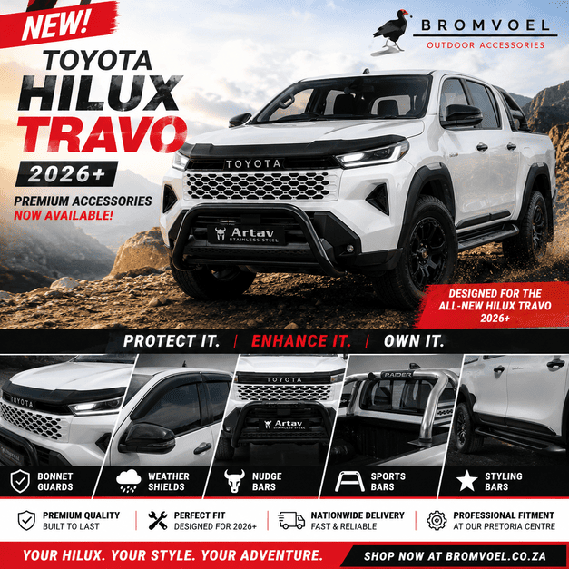 Toyota Hilux Travo 2026+ at Bromvoel Outdoor Accessories