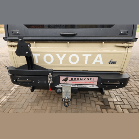 Land Cruiser Rear Replacement Bumper with Swing arm at Bromvoel Outdoor Accessories