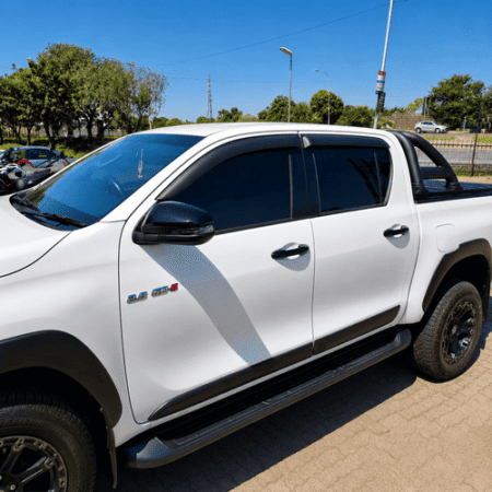 Toyota Hilux Travo Weather Shields at Bromvoel Outdoor Accessories