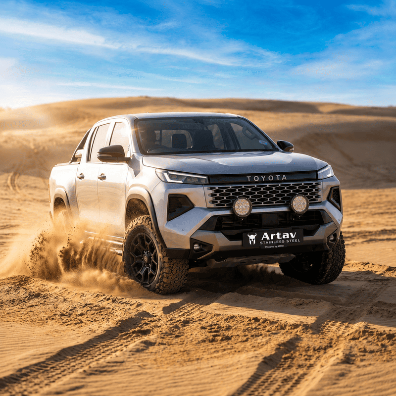 Hilux Grill Spotlight Brackets at Bromvoel Outdoor Accessories
