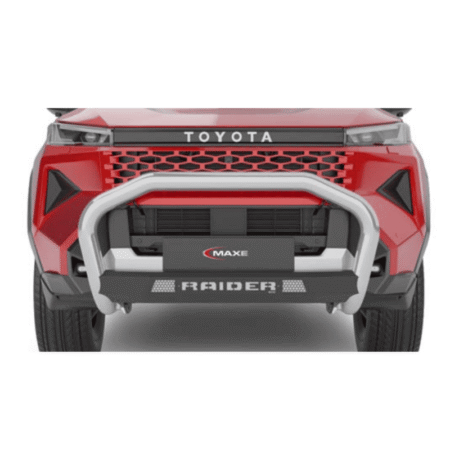 Toyota Raider MY26 Polished Stainless Steel Fleet Nudge Bar (PDC compatible) at Bromvoel Outdoor Accessories