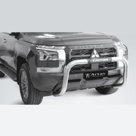 Mitsubishi Triton PDC Nudge Bar Stainless at Bromvoel Outdoor Accessories
