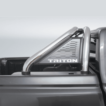 Mitsubishi Triton Sports Bar Stainless at Bromvoel Outdoor Accessories