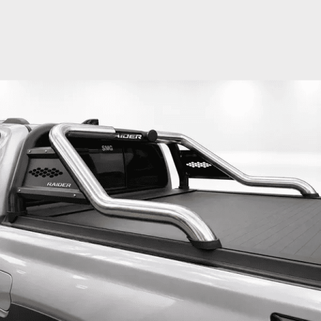 Hilux 2026+ Honeycomb Sweep Back Securi Lid Sports Bar Stainless (New Manual & Electric) at Bromvoel Outdoor Accessories