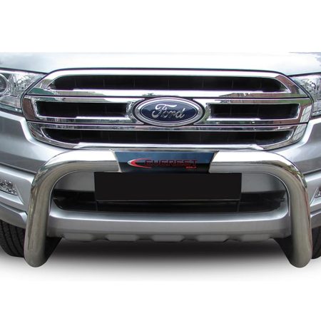 Everest Polished Stainless Steel PDC Friendly Nudge Bar (2016 TO 2022) at Bromvoel Outdoor Accessories