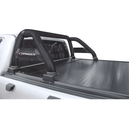 Ford Ranger T6/T7 Double Cab Sports Bar Rollatop Compatible Black at Bromvoel Outdoor Accessories